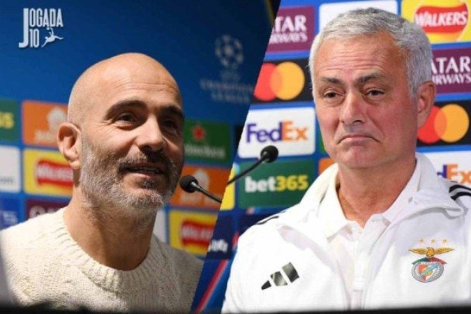 Enzo Maresca tenta levar o Chelsea ao triunfo em casa. José Mourinho, ídolo no clube inglês, espera bom resultado no Benfica -  (crédito: Fotos: Alex Broadway/Getty Images)