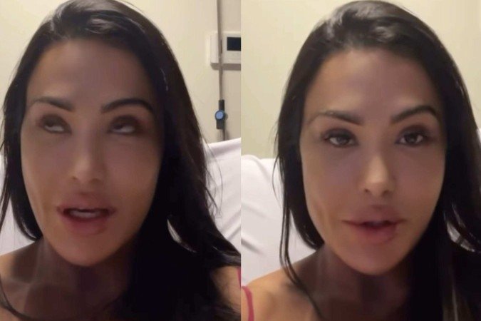  Em cama de hospital, Gracyanne faz desabafo sobre acidente grave -  (crédito: Reprodução/Instagram)
