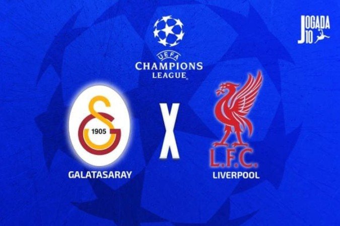 Galatasaray e Liverpool se enfrentam na 2ª rodada da fase de liga da Champions 2025/26 -  (crédito: Arte: Jogada10)
