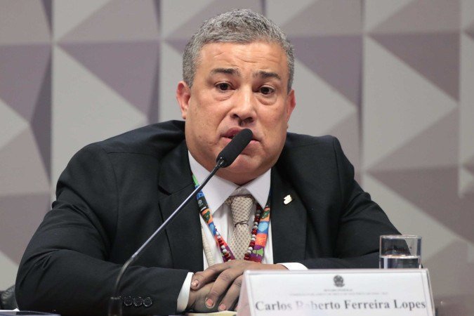 Presidente da Conafer, Carlos Roberto Ferreira Lopes, prestou depoimento na CPMI do INSS - (crédito: Bruno Spada / Câmara dos Deputados) Presidente da Conafer, Carlos Roberto Ferreira Lopes, prestou depoimento na CPMI do INSS - (crédito: Bruno Spada / Câmara dos Deputados)