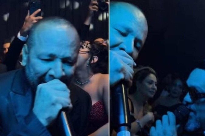 Neymar pai canta com Belo durante evento em São Paulo -  (crédito: Foto: Reprodução/Instagram)