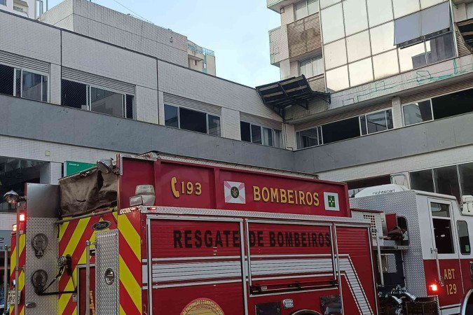 Loja de aluguel de roupas tem princípio de incêndio em Águas Claras -  (crédito: Material cedido ao Correio)