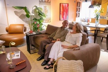 O projeto foi desenvolvido pensado para um casal de idosos