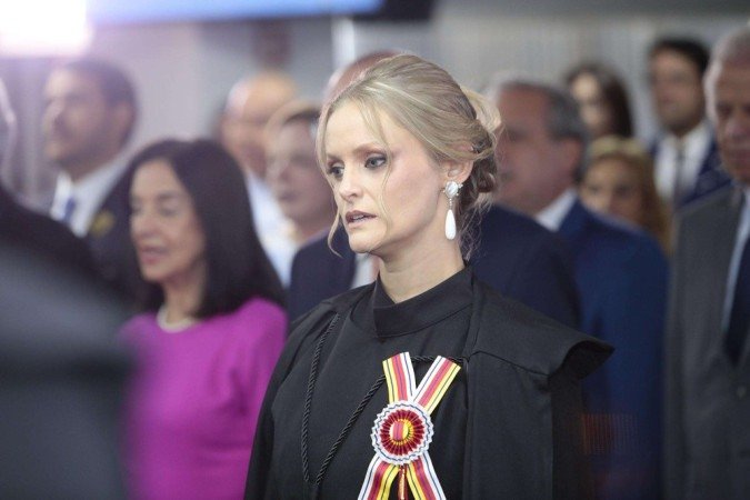 Posse da ministra Verônica Abdalla Sterman no STM -  (crédito: Divulgação/STM)