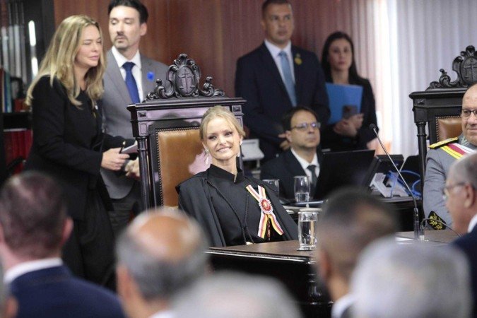 Posse da ministra Verônica Abdalla Sterman no STM - (crédito: Divulgação/STM) Posse da ministra Verônica Abdalla Sterman no STM - (crédito: Divulgação/STM)