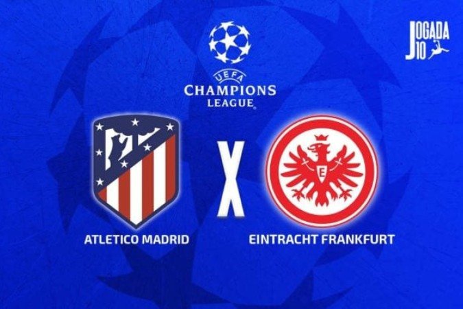 Atlético de Madrid recebe os alemães do Eintracht em duelo pela Champions - (crédito: Foto: Arte Jogada10) Atlético de Madrid recebe os alemães do Eintracht em duelo pela Champions - (crédito: Foto: Arte Jogada10)