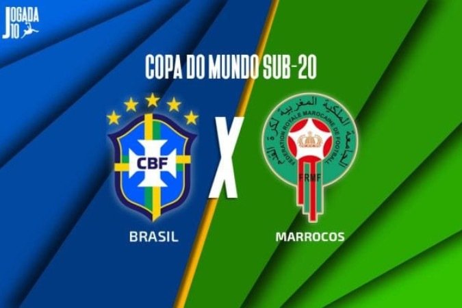 Brasil e Marrocos se enfrentam pela 2ª rodada da Copa do Mundo Sub-20 - (crédito: Arte: Jogada10) Brasil e Marrocos se enfrentam pela 2ª rodada da Copa do Mundo Sub-20 - (crédito: Arte: Jogada10)