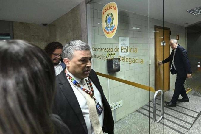 Presidente da Confederação Nacional dos Agricultores Familiares e Empreendedores Familiares Rurais, a Conafer, Carlos Roberto Ferreira Lopes, foi preso em flagrante pela CPMI do INSS acusado de mentir durante o depoimento -  (crédito: Carlos Moura/Agência Senado)