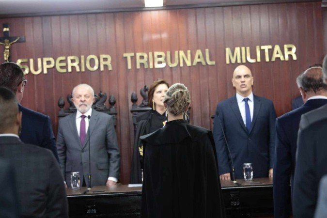 Posse da ministra Verônica Abdalla Sterman no STM -  (crédito: Divulgação/STM)