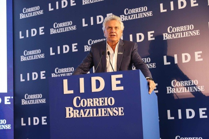 Caiado desaprovou a entrevista de Ciro falando sobre as candidaturas da direita para 2026 -  (crédito:  Mariana Campos/CB/D.A Press)