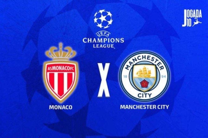 Monaco e Manchester City se enfrentam na 2Âª rodada da fase de liga da Champions 2025/26 -  (crédito: Arte: Jogada10)