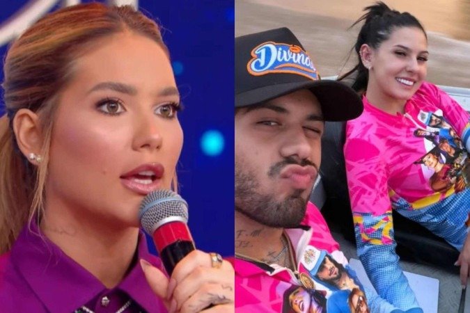 Virginia age contra Zé Felipe após 'carícias' com Ana Castela -  (crédito: SBT/Instagram)