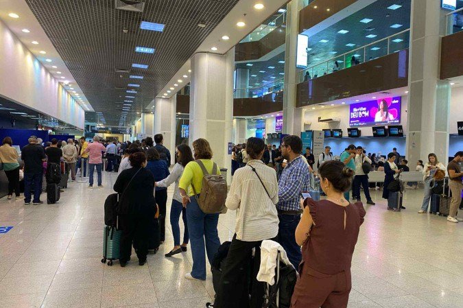 Santos Dumont, no Rio, concentra a maior parte da movimentação prevista, com expectativa de 250.321 passageiros no período - (crédito: Gabriel Ferreira / Tupi) Santos Dumont, no Rio, concentra a maior parte da movimentação prevista, com expectativa de 250.321 passageiros no período - (crédito: Gabriel Ferreira / Tupi)