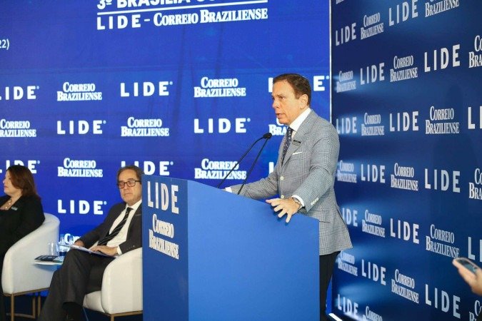 João Doria no 3º Brasília Summit  -  (crédito: Mari Campos/CB/DA Press)