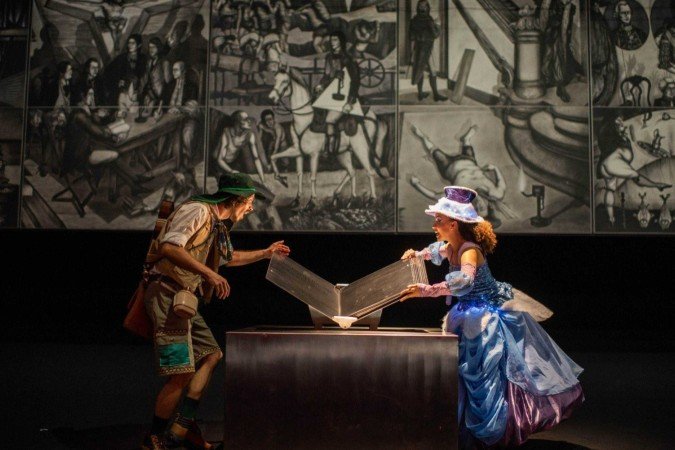 Com sessões para escolas e público em geral, a Cidade Espetáculo - Aventura nos Três Poderes promove visitas teatralizadas -  (crédito: Divulgação)