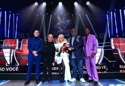 Matheus & Kauan, Duda Beat, Péricles e Mumuzinho são os técnicos da nova temporada do The Voice Brasil  -  (crédito: RICARDO BUFOLIN) -Matheus & Kauan, Duda Beat, Péricles e Mumuzinho são os técnicos da nova temporada do The Voice Brasil  -  (crédito: RICARDO BUFOLIN)