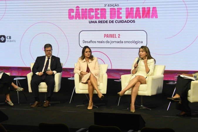 O segundo painel do CB.Debate "Câncer de mama: uma rede de cuidados" teve como tema os desafios reais da jornada oncológica -  (crédito:  Ed Alves CB/DA Press)