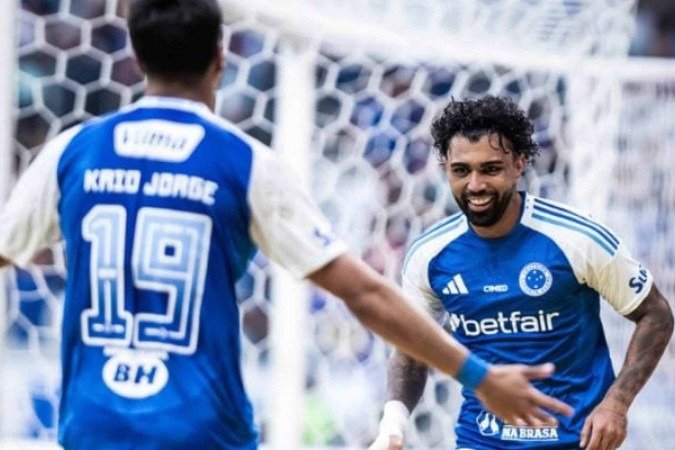 Gabigol reencontra o Flamengo em bom momento e próximo do seu auge -  (crédito: Gustavo Aleixo/Cruzeiro)
