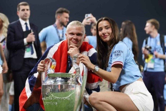 Erling Haaland detalha rotina com a namorada - (crédito: Foto: Reprodução/Instagram) Erling Haaland detalha rotina com a namorada - (crédito: Foto: Reprodução/Instagram)