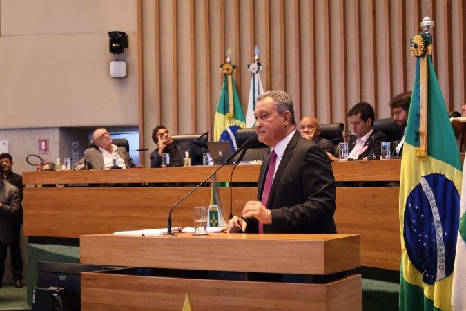 Explanação de Rui Costa foi acompanhada por deputados distritais e por representantes do setor produtivo -  (crédito:  Bruna Gaston CB/DA Press)