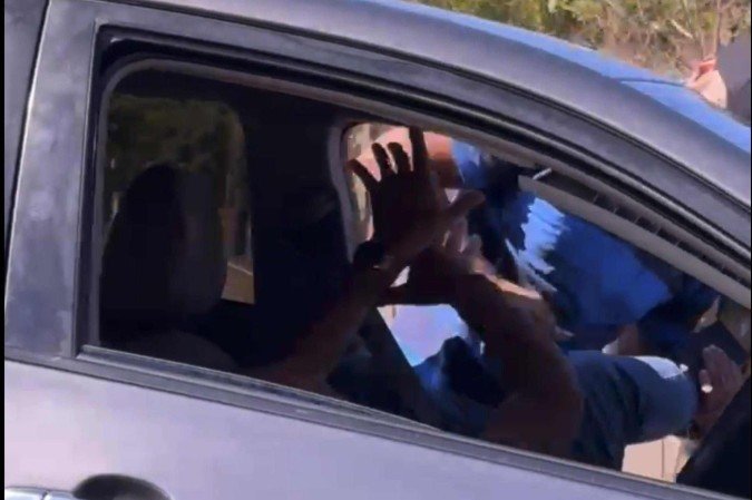 Idoso é agredido em briga de trânsito em Samambaia -  (crédito: Material cedido ao Correio)