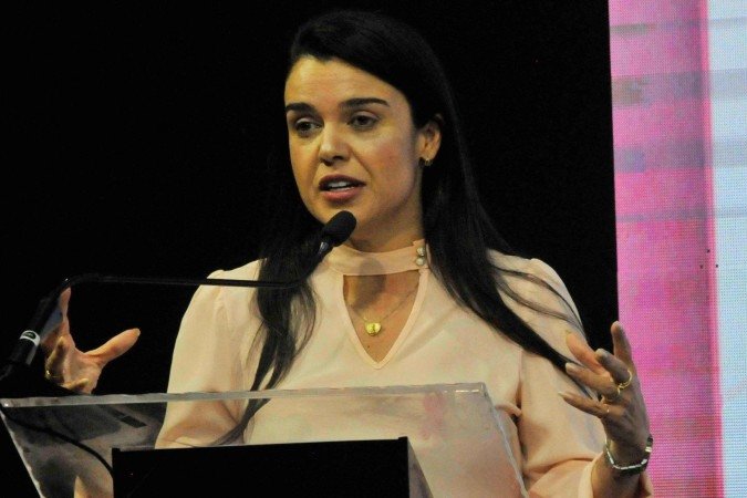A secretária da Mulher do DF, Giselle Ferreira, ressaltou a importância de promover a prevenção em todas as áreas da vida da mulher -  (crédito: Ed Alves)