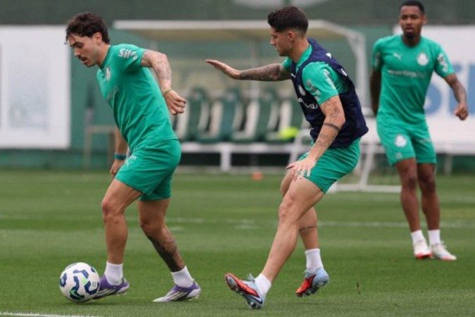 Palmeiras iniciou a preparação para enfrentar o São Paulo -  (crédito: Foto: Cesar Greco / Palmeiras)