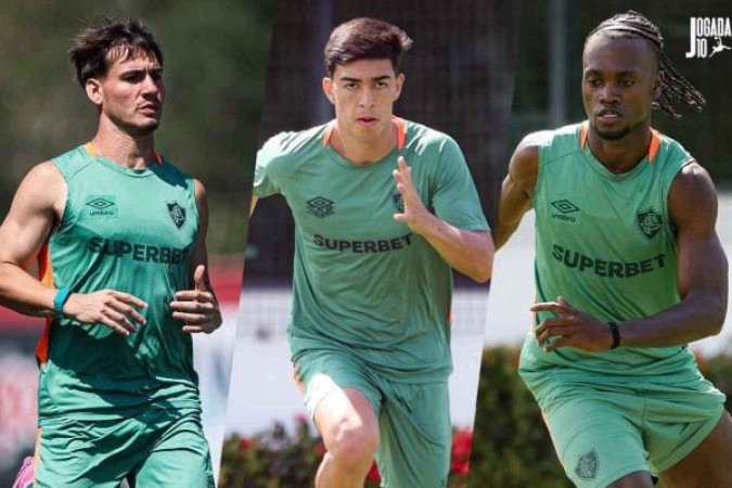 Trio tenta ter sequência no Fluminense, agora com Zubeldía -  (crédito: Foto: Marina Garcia e Marcelo Gonçalves/Fluminense )