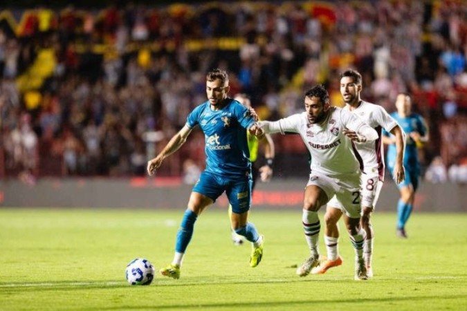 Sport arrancou um empate do Fluminense no último lance da partida -  (crédito: Foto: Paulo Paiva / Sport Recife.)