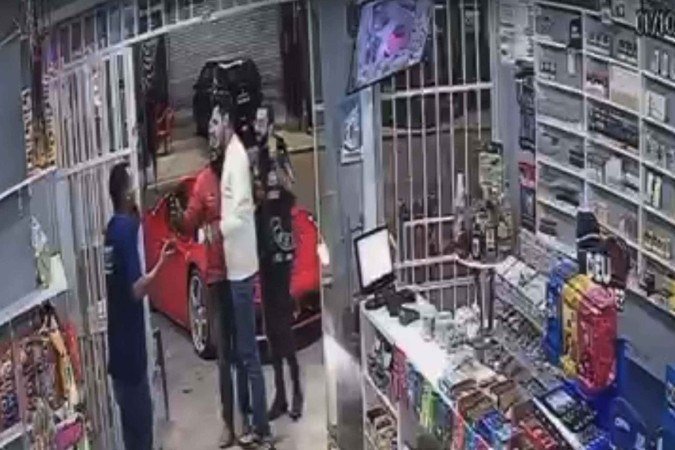 Vídeo mostra Hungria comprando bebidas em distribuidora em Vicente Pires  -  (crédito: Material cedido ao Correio)