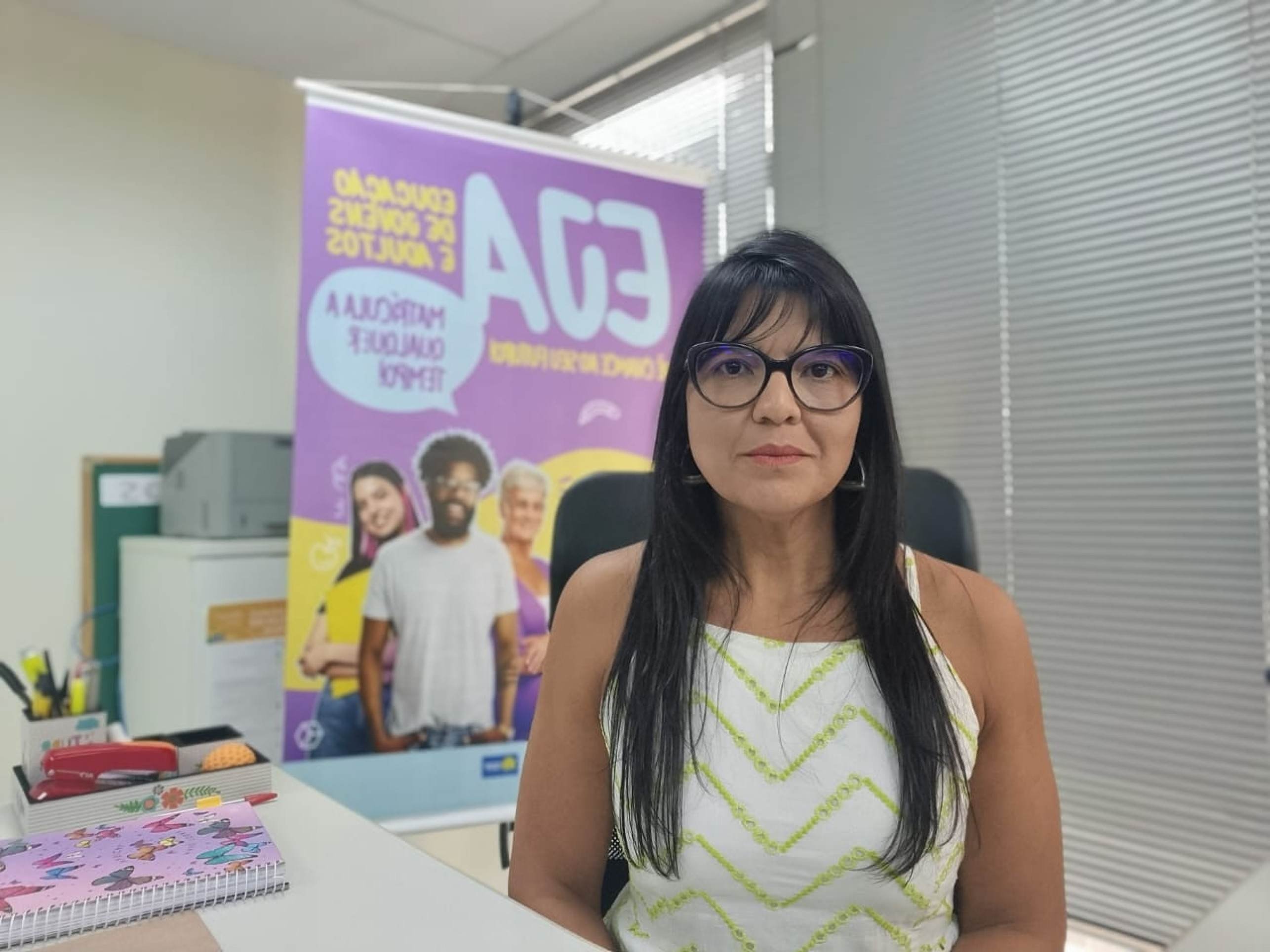 Lilian Sena, diretora da EJA na SEEDF