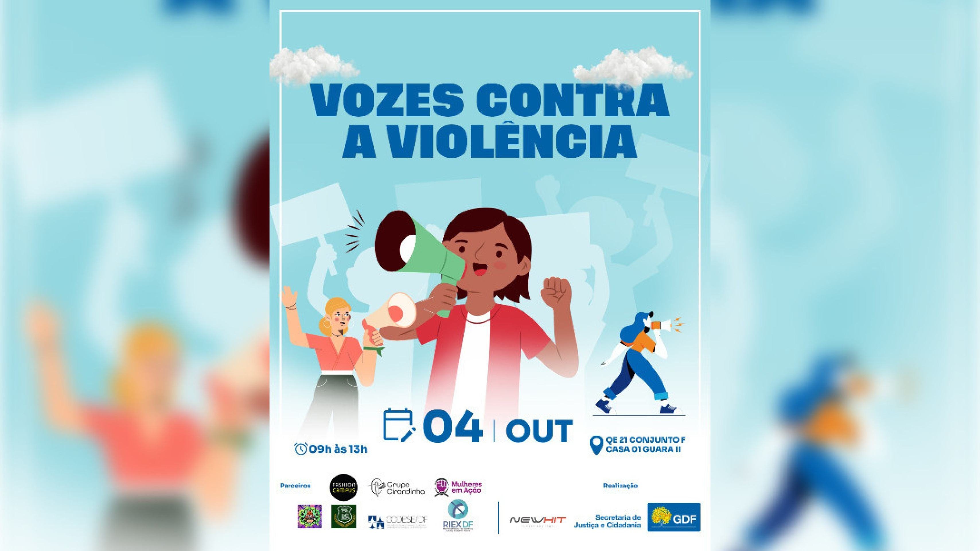 DF promove ação contra a violência com serviços gratuitos, neste sábado