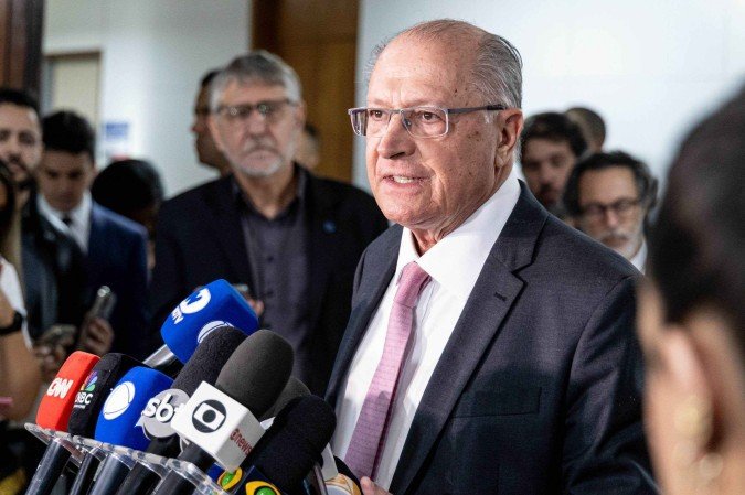 Vice-Presidente da República, Geraldo Alckmin: boas expectativas com ligação entre Lula e Trump -  (crédito: Júlio César Silva/MDIC)