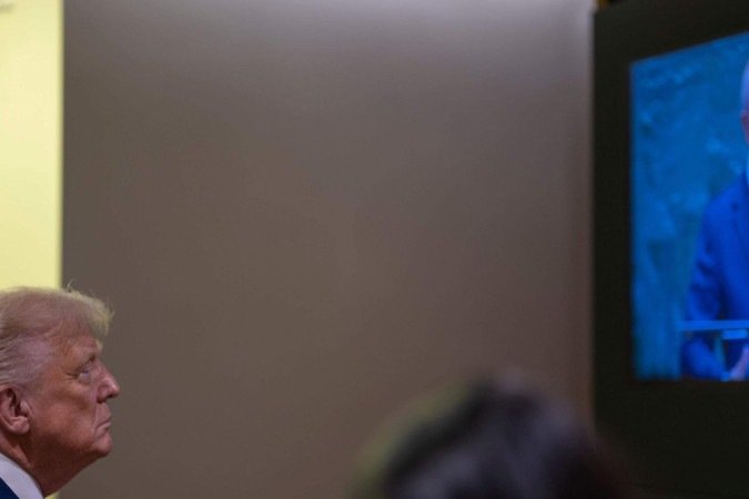 O deputado federal Eduardo Bolsonaro (PL-SP) se mudou para os EUA, onde vem pressionando o governo americano por medidas que favoreçam uma anistia ou absolvição para Jair Bolsonaro -  (crédito: Getty Images)