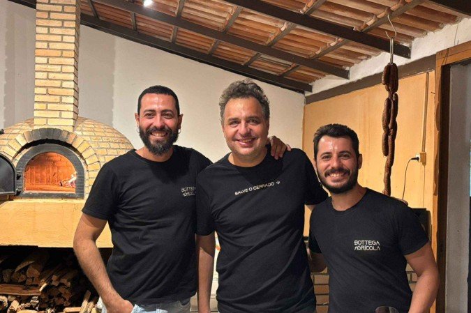 Pedro Sicari, Gil Guimarães e Vinicius Sicari -  (crédito: Mariana Reginato/CB/D.A Press)