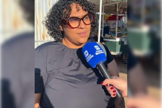 A cuidadora Alessandra Soares, reclamou das questões longas da prova -  (crédito: Foto: DA Press)