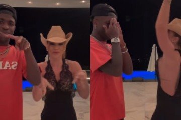 Vini Jr. assume Virginia com direito a dancinha de TikTok -  (crédito: TikTok/Reprodução)