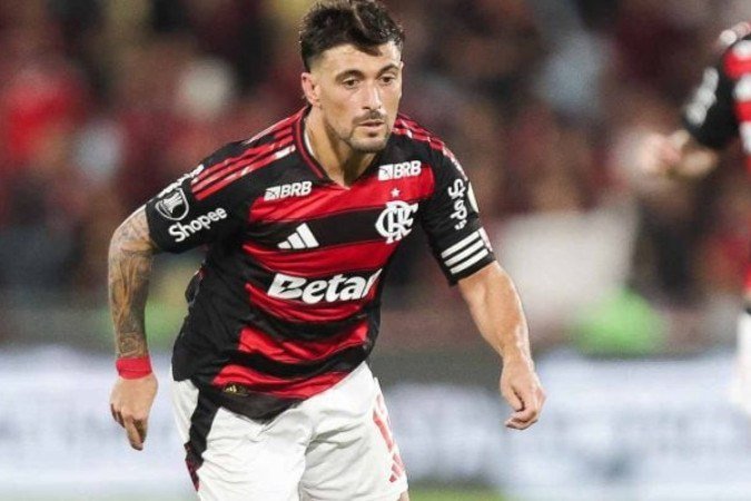 Arrascaeta não estará nos amistosos do Uruguai nesta Data Fifa -  (crédito: Foto: Gilvan de Souza / Flamengo)