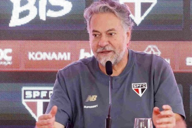 Julio Casares, presidente do São Paulo, sobe o tom contra arbitragem -  (crédito: Foto: Reprodução/Instagram)