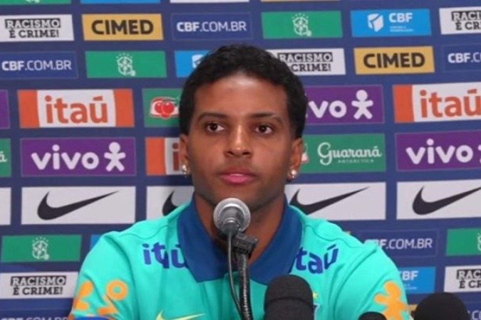 Rodrygo afirmou na sua melhor versão neste retorno à Seleção -  (crédito: Foto: Reprodução)