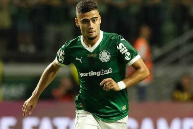 Andreas Pereira em campo pelo Palmeiras -  (crédito: Foto: Cesar Greco/Palmeiras)