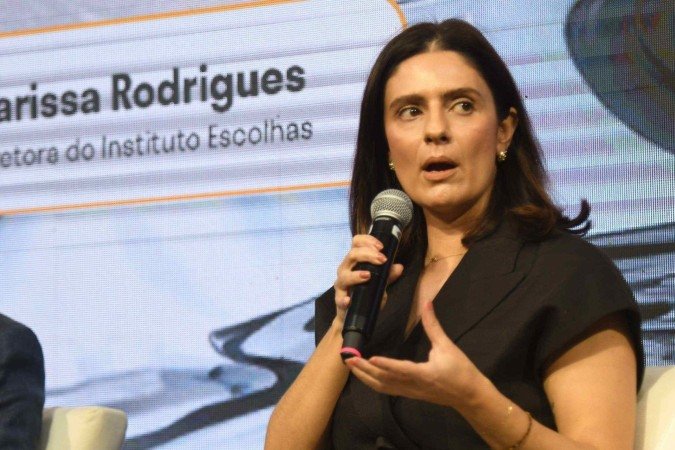 Larissa Rodrigues, diretora do Instituto Escolhas, durante participação no CB.Talks -  (crédito: Ed Alves/CB/D.A Press)