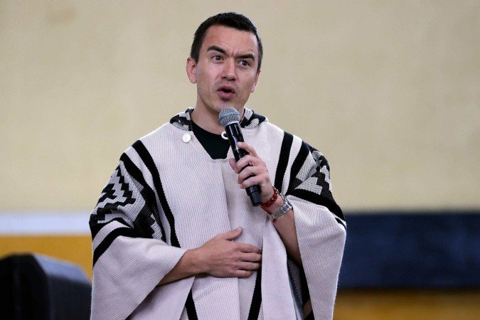 Carro de Daniel Noboa, presidente do Equador, é atacado; o que se sabe -  (crédito: BBC Geral)