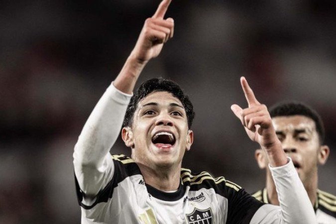 Galinho conseguiu garantir a classificação para a final inédita com gol nos acréscimos  -  (crédito: Foto: Eduardo Huszcz/Atletico)