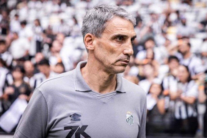 Juan Pablo Vojvoda, técnico do Santos - (crédito: Foto: Raul Baretta/Santos FC) Juan Pablo Vojvoda, técnico do Santos - (crédito: Foto: Raul Baretta/Santos FC)