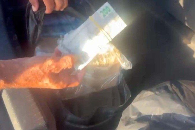 PRF apreende R$ 1 milhão em espécie na BR-020
 -  (crédito: PRF/Divulgação)