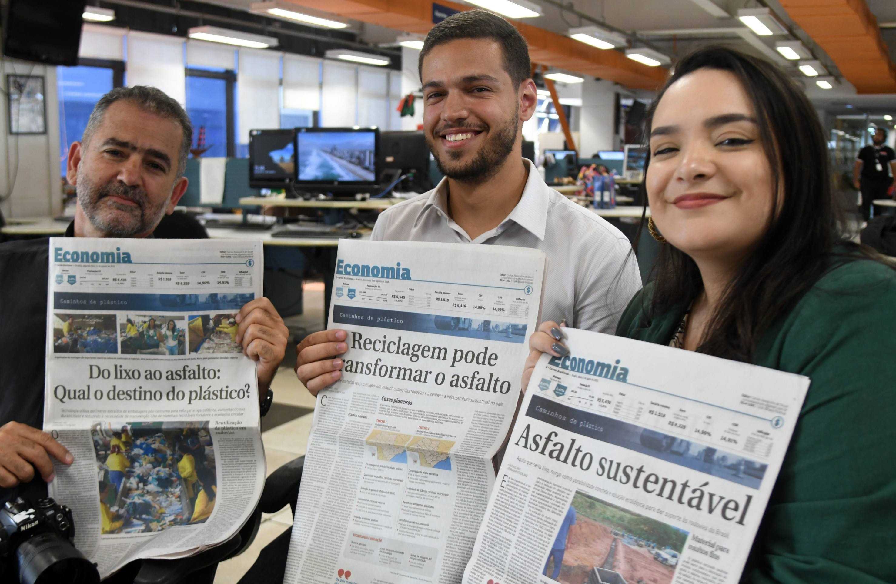 Material Reciclável - Finalista do CNT 2025 - Repórteres Raphael Pati - Fernanda Strickland e Fotografo Ed Alves 