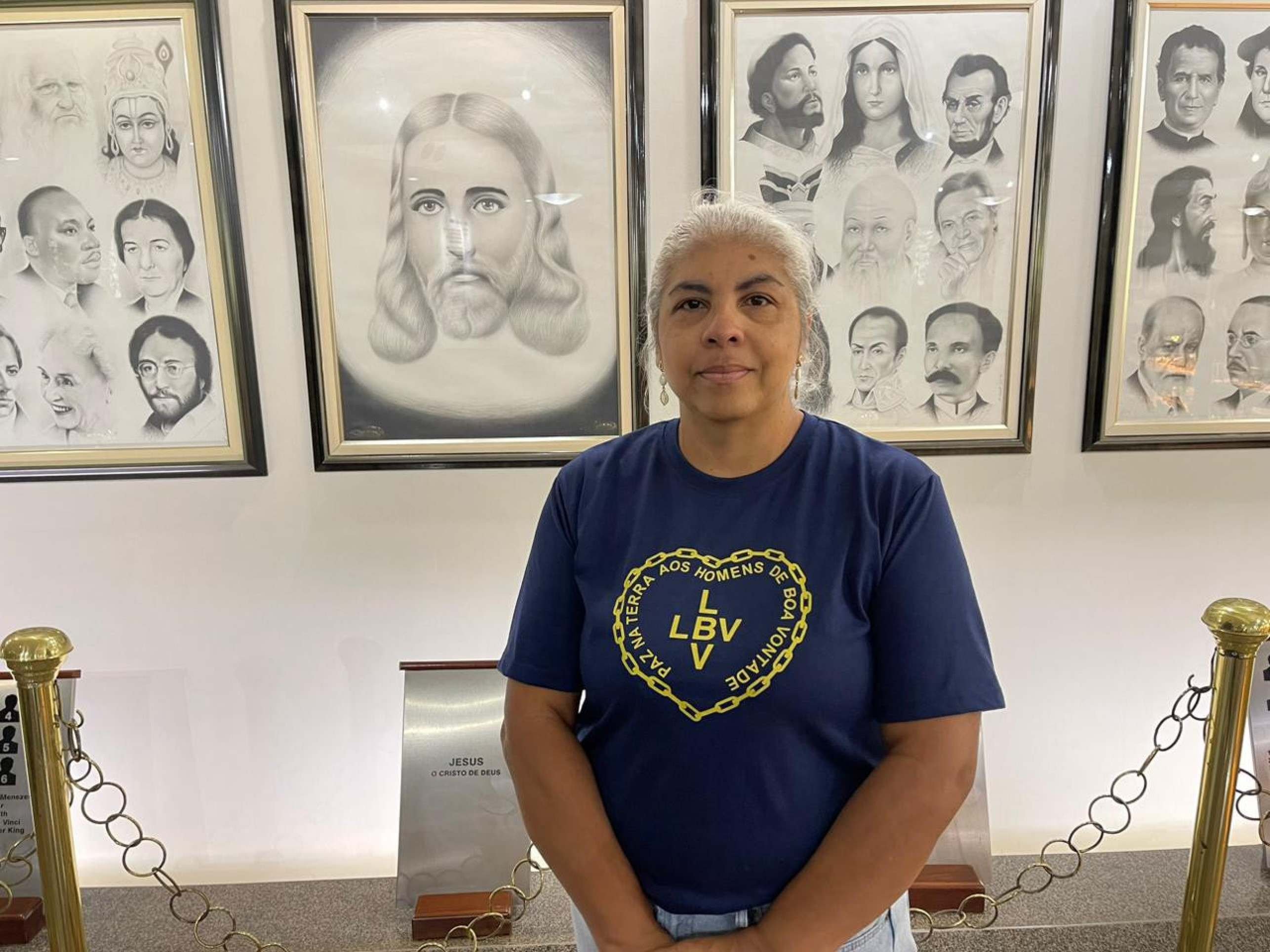 Lina do Nascimento, voluntária do coral do templo