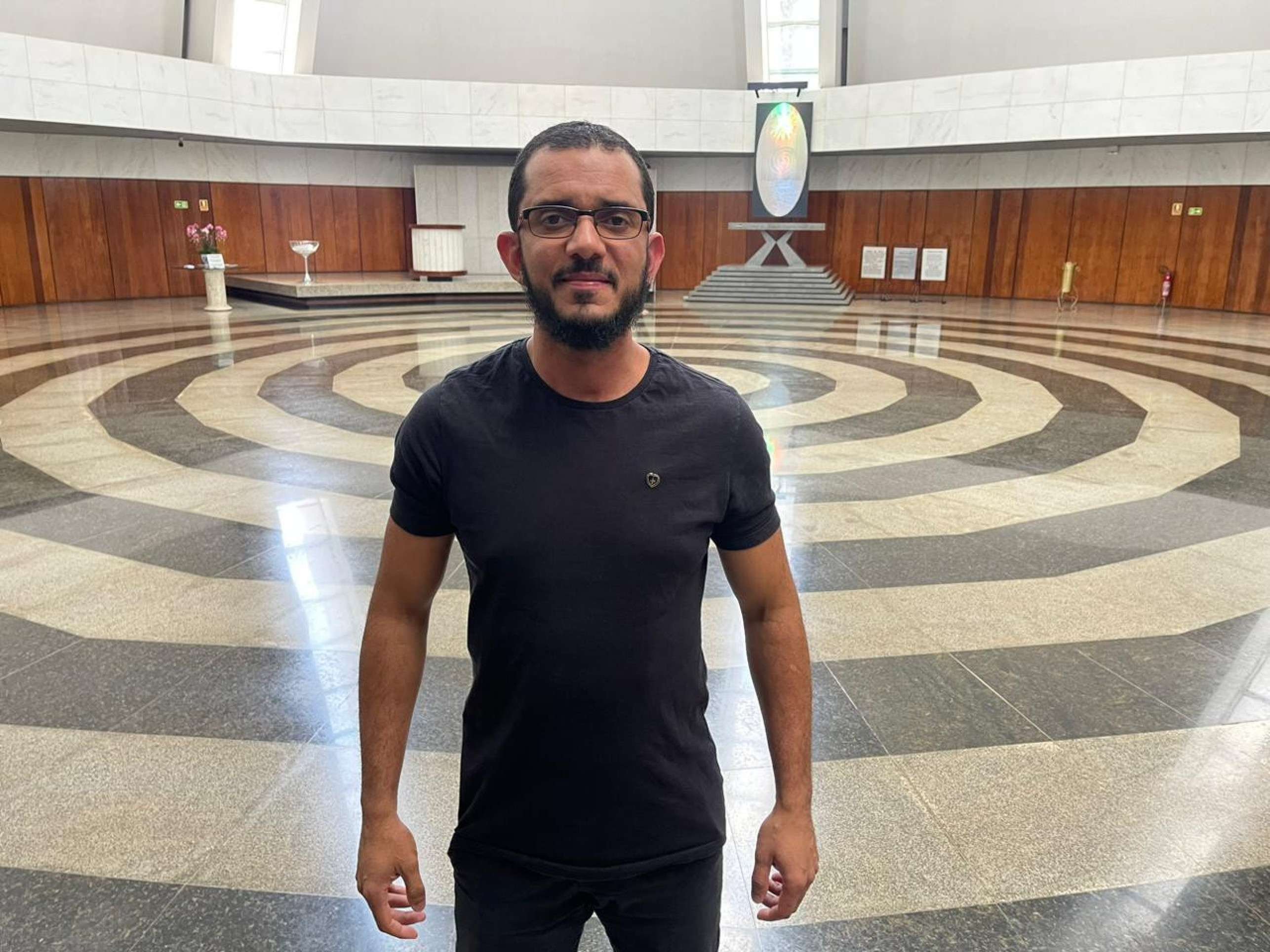 Marcos Dutra, frequenta o Templo da Boa Vontade desde que nasceu