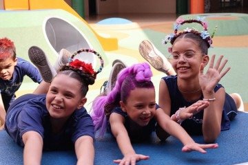 Alunas Isis, Maria Luiza e Giovana